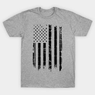 USA Flag with Distressed Grunge T-Shirt